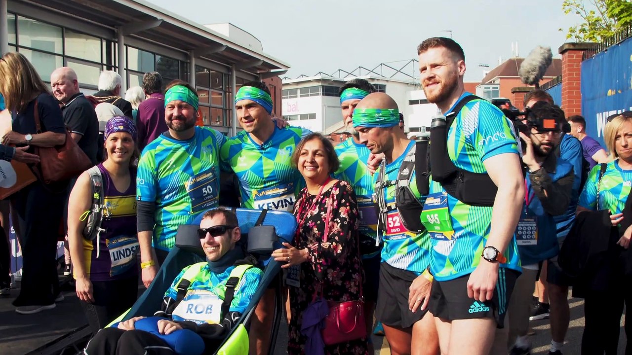 Rob Burrow Leeds Marathon: Stunning aerial footage shows thousands of runners on course through city