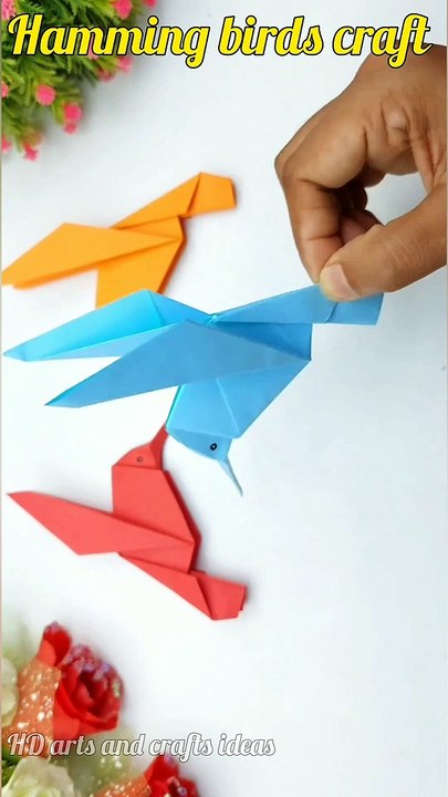 paper humming birds craft ideas