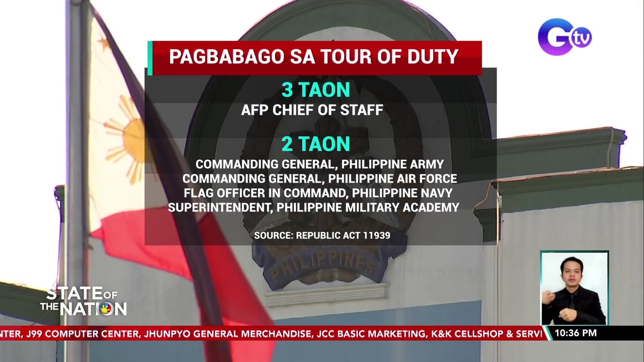 Batas na nag-aamyenda sa Tour of Duty ng ilang opisyal ng militar, pirmado na ni PBBM| SONA