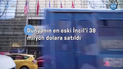 Dünyanın en eski İncil’i 38 milyon dolara satıldı