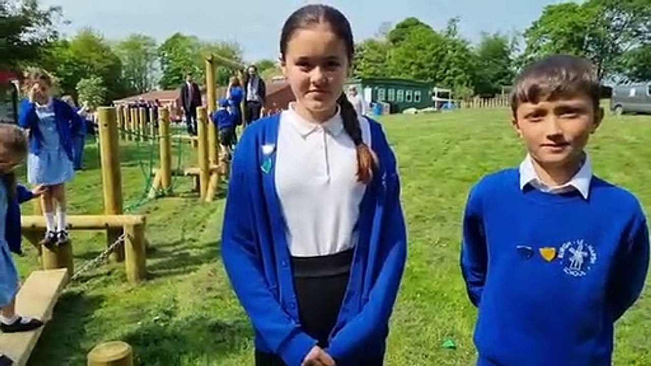 Trim trail opens at Burgh school