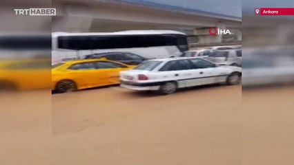 Sağanak Ankara-Samsun ulaşımını aksattı