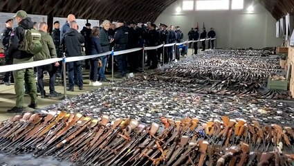Serbian citizens surrender 13,000 unregistered weapons after mass shootings