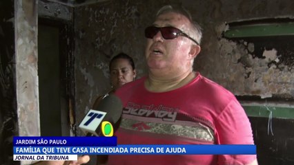 Família que teve casa incendiada precisa de ajuda