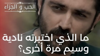 ما الذي اختبرته نادية وسيم مرة أخرى؟ | مسلسل الحب والجزاء  - الحلقة 20