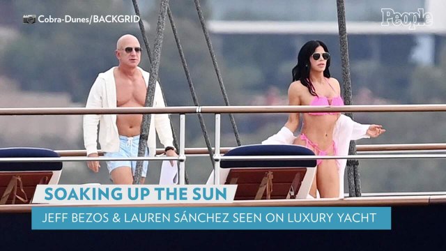 Jeff Bezos and Lauren Sánchez Soak Up the Sun During Outing on Rumored $500M Yacht