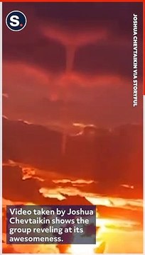 Boaters in Awe of 'Waterspout Sunrise' off the Coast of Florida