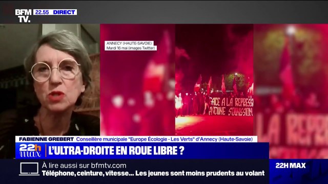 Défilé d'ultradroite à Annecy: J'habite à Annecy depuis 28 ans, je n'ai jamais vu ça explique Fabienne Grebert (conseillère municipale EELV d'Annecy)