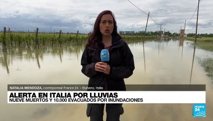 Informe desde Bubano: 10.000 evacuados por inundaciones en el norte de Italia