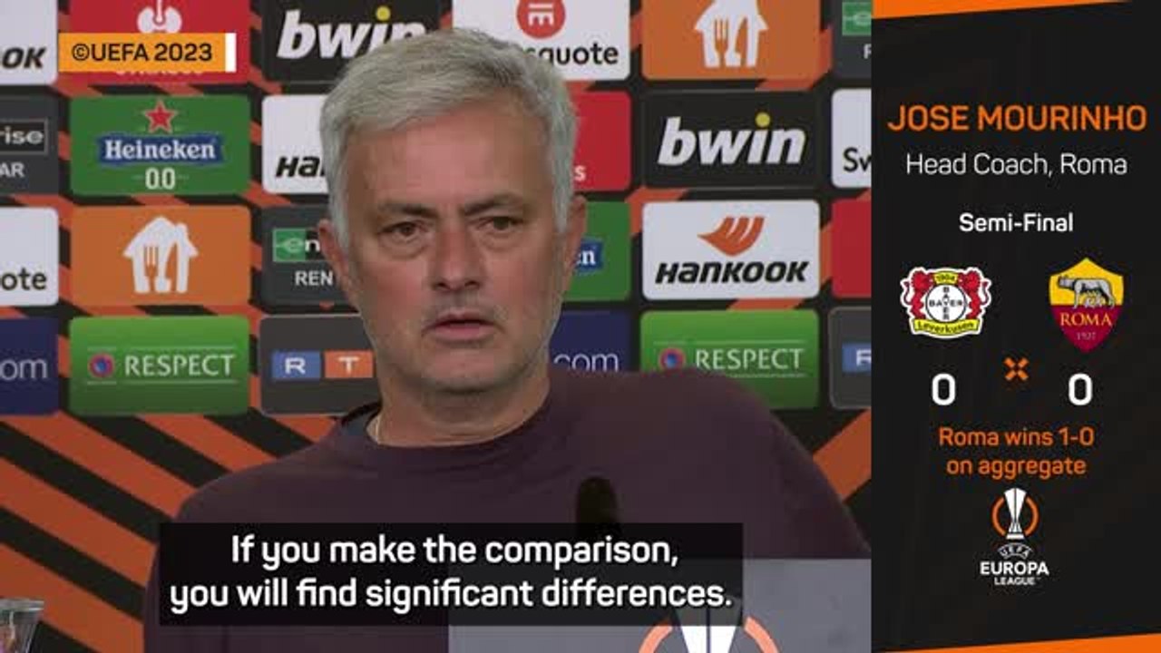 Mourinho says reaching Europa League final a bigger accomplishment than Conference League win
