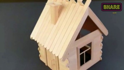 Create A Beautiful Wood House - DIY Craft - 5 Minutes Craft