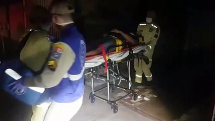 Idoso sofre queda de escada no Santa Felicidade