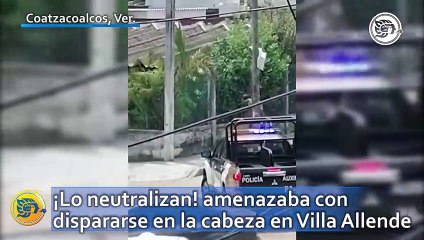 ¡Lo neutralizan! amenazaba con dispararse en la cabeza en Villa Allende