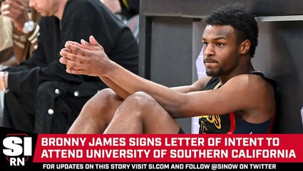 Bronny James Signs Letter Of Intent To Attend USC