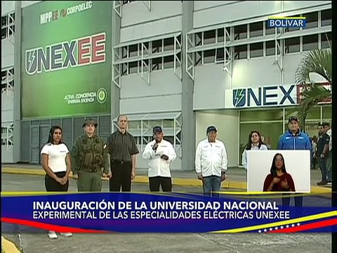 Bolívar | Gobierno Nacional inaugura Universidad Experimental de las Especialidades Eléctricas