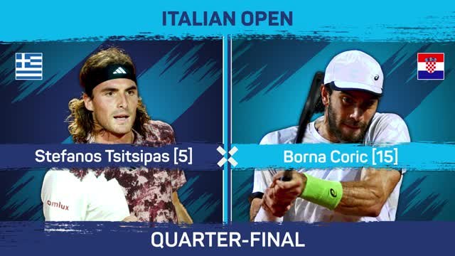 Tsitsipas trumps Coric for Medvedev meeting