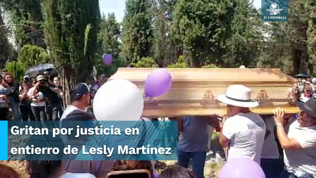 "Amor eterno", dan último adiós a Lesly Martínez en panteón Nuevo Jardín en Álvaro Obregón