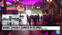 Disney descartó nuevo campus en Florida por pugna con el gobernador Ron DeSantis