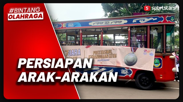 Gunakan Bus Bandros, Intip Persiapan Arak-arakan Atlet Berprestasi di SEA Games 2023