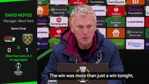 Moyes 'thrilled' for everyone at West Ham after reaching Conference League final