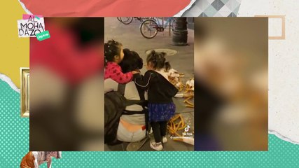 Policías de la CDMX le tiran canasta de churros a señora y a sus hijos