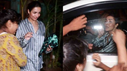 Malaika Arora के साथ गरीब बच्चों ने की छीना-झपटी, देर रात बेटे और बहन के साथ किया  Dinner! FilmiBeat