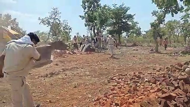 Occupied forest land for years, now bulldozers have cleared the encroachment