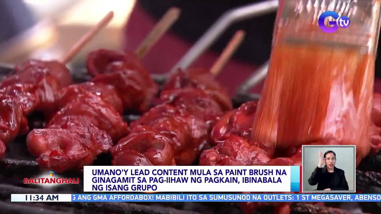 Umano'y lead content mula sa paint brush na ginagamit sa pag-iihaw ng pagkain, ibinabala ng isang grupo | BT
