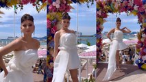 Cannes 2023 Red Carpet: Urvashi Rautela Flower White Mini Dress Look, Watch Video | Boldsky