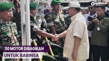 Prabowo Subianto Kunjungi Koramil Pekalongan, 110 Motor Dibagikan untuk Babinsa