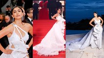 Cannes 2023 Red Carpet : Mrunal Thakur White Deep Neck Cutout Style Gown Look Viral | Boldsky