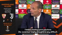 Juventus trophy drought 'difficult' fix - Allegri