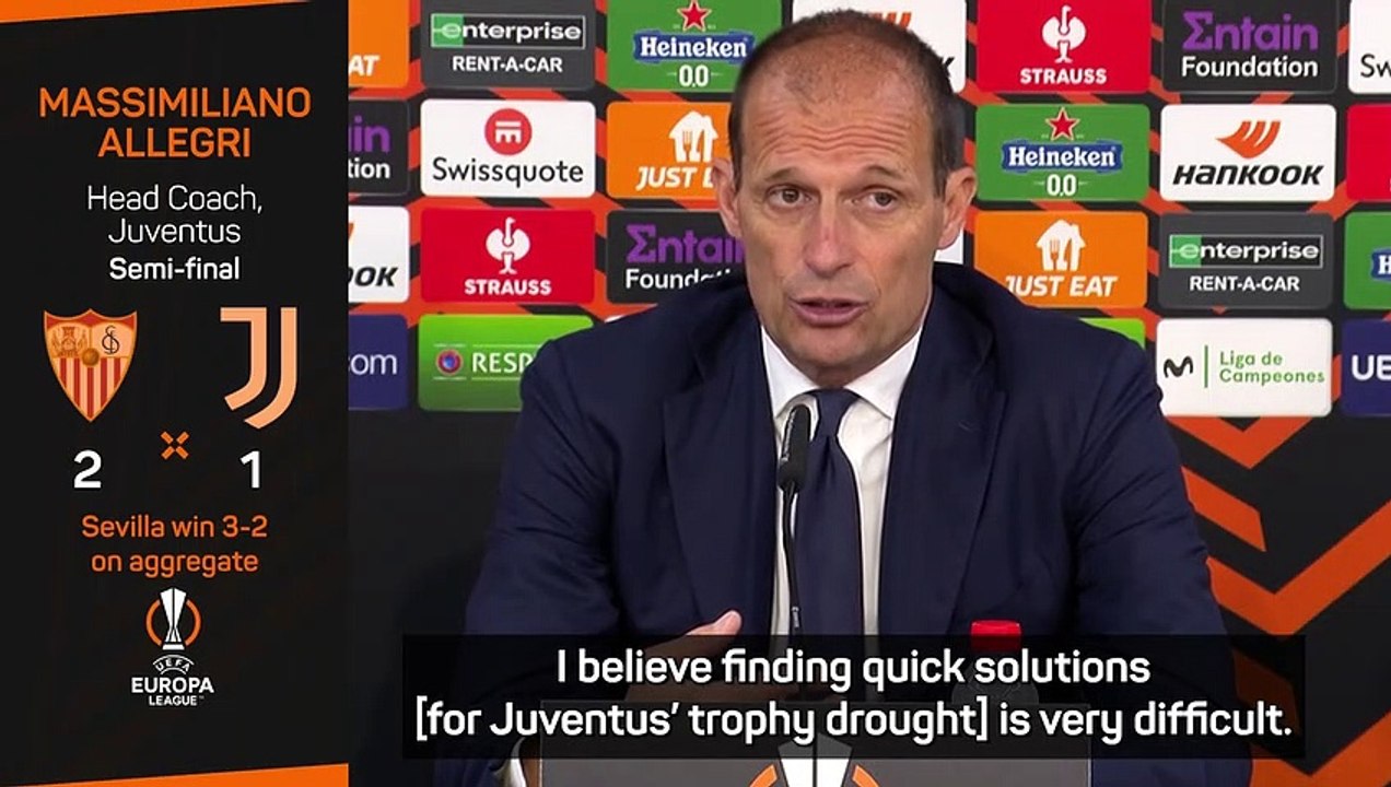 Juventus trophy drought 'difficult' fix - Allegri