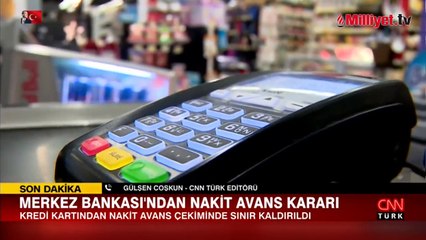 Merkez Bankası'ndan nakit avans kararı!