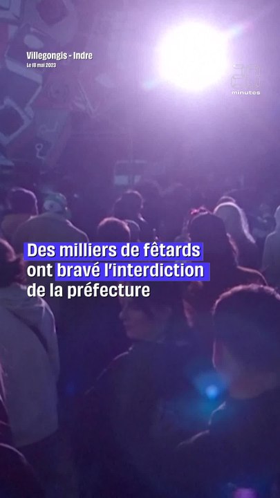 Teknival dans l'Indre : des milliers de fêtards rassemblés dans un petit village #shorts