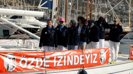 Kadın yelkenciler "4 denizde Ata’nın izinde"