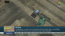 Gobierno ruso acepta extensión del acuerdo de exportación de granos