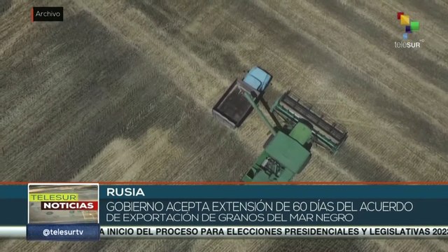 Gobierno ruso acepta extensión del acuerdo de exportación de granos
