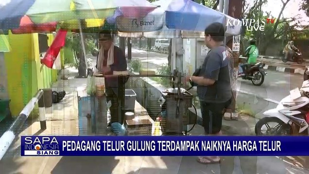 Pedagang Telur Gulung Terdampak Naiknya Harga Telur di Semarang