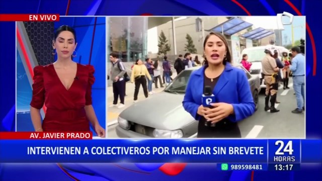 Javier Prado: PNP realiza operativo contra colectivos informales