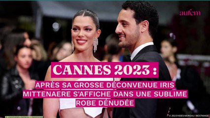 Download Video: Cannes 2023 : après sa grosse déconvenue, Iris Mittenaere s'affiche dans une sublime robe dénudée