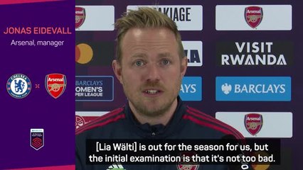 Eidevall confirms Lia Walti out for season, but will make World Cup