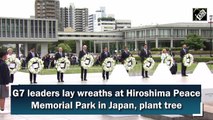 G7 leaders lay wreaths at Hiroshima Peace Memorial Park in Japan