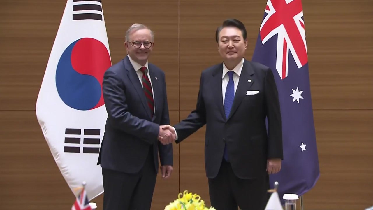 尹, 히로시마서 한-호주 정상회담...곧 원폭 피해 동포 면담 / YTN