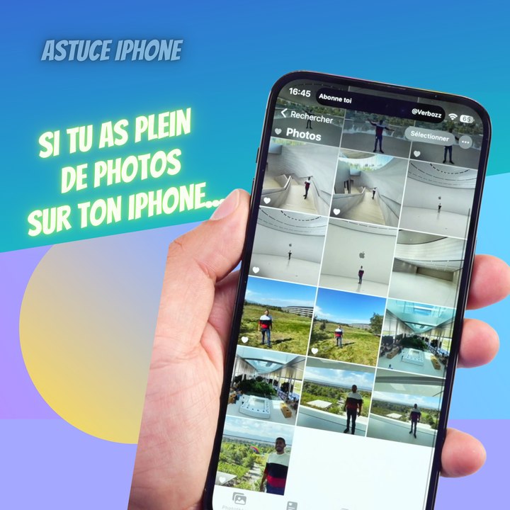 Si tu as plein de photos sur ton iPhone...