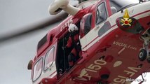 Maltempo, nuovi soccorsi in elicottero dei Vigili del Fuoco