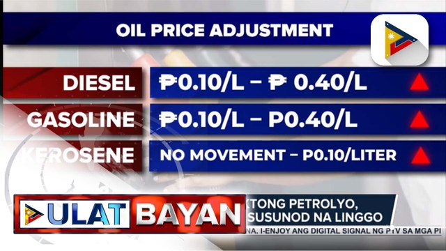 Presyo ng produktong petrolyo, posibleng tumaas sa susunod na linggo