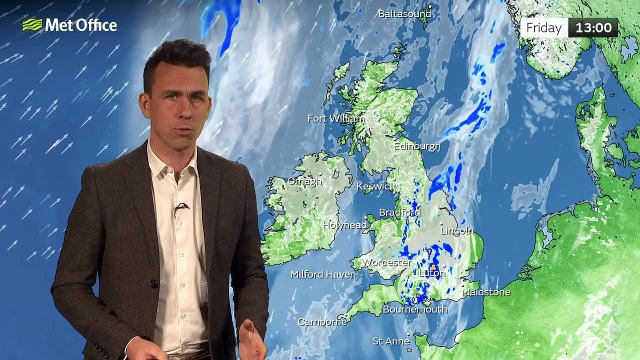 Met Office Afternoon Weather Forecast 19/05/23 – Sunny spells, some showers around