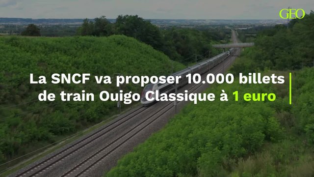 10 000 billets de train Ouigo Classique proposée à 1 euro par la SNCF