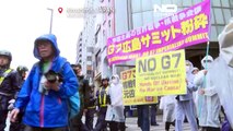 معترضان ژاپنی ماهیت گروه ۷ را زیر سوال بردند؛ «نه به نشست امپریالیستی جی هفت»